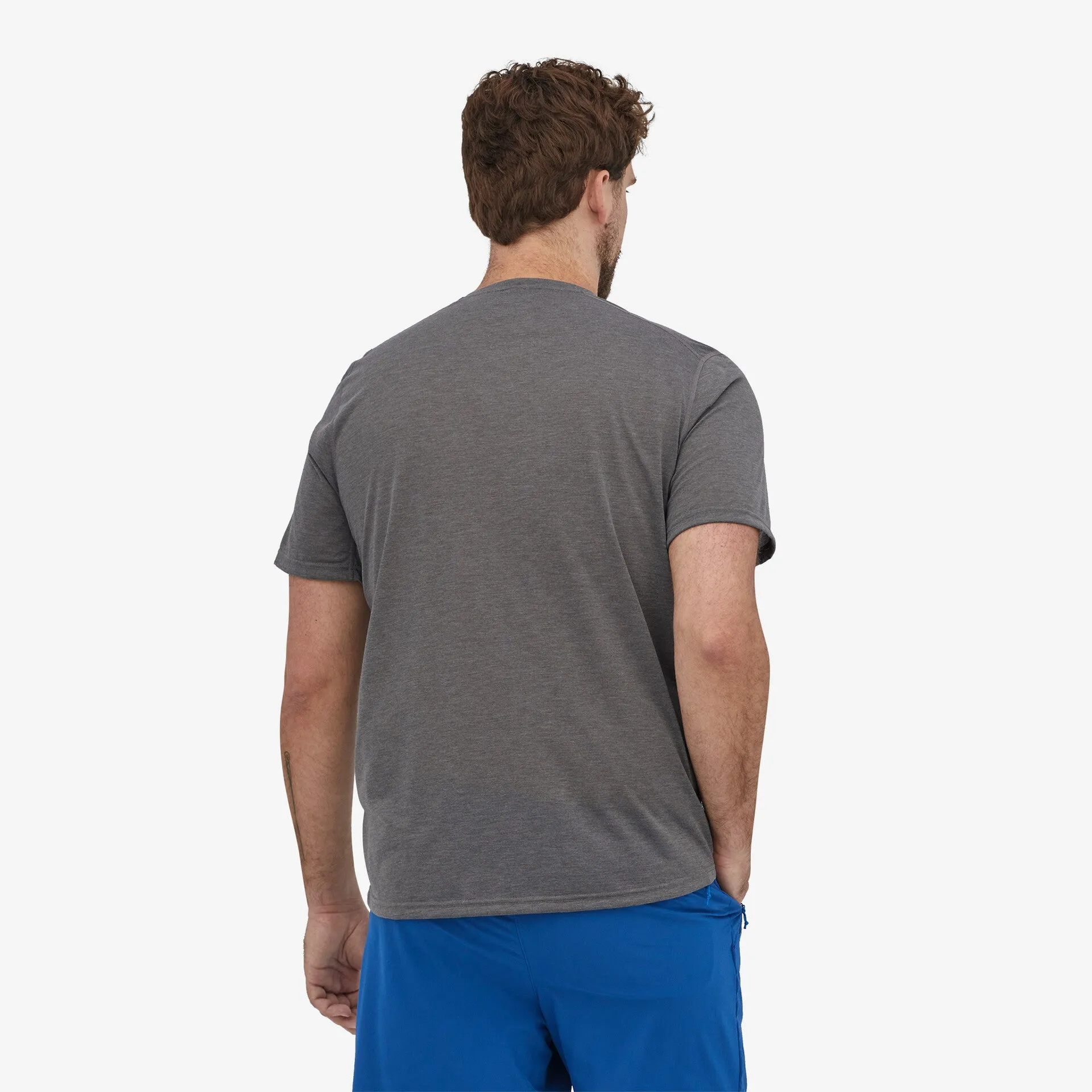 Men's Capilene Cool Trail Patagonia Shirt in Forge Gray