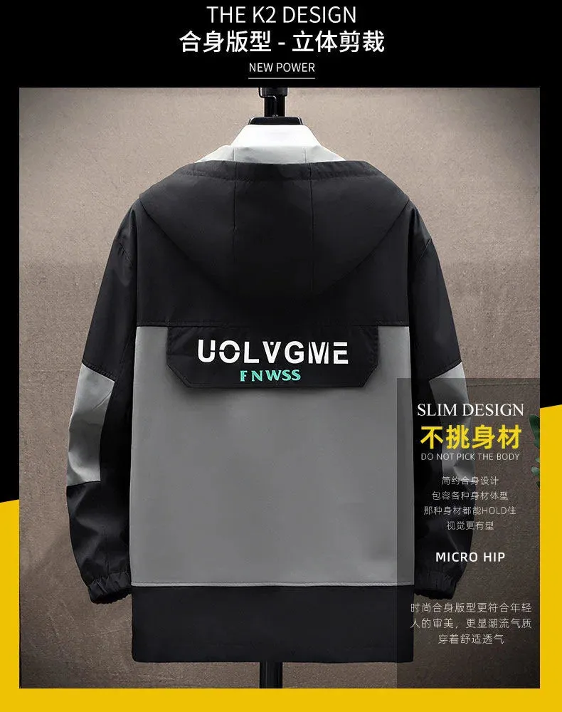 Men's Hooded Windproof Jacket Casual & Comfortable