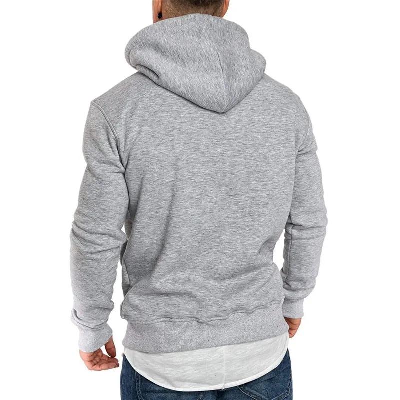 Mens Sweatshirt Long Sleeve Autumn Spring Casual Hoodies Top Tracksuits Sweatshirts Hooded Top
