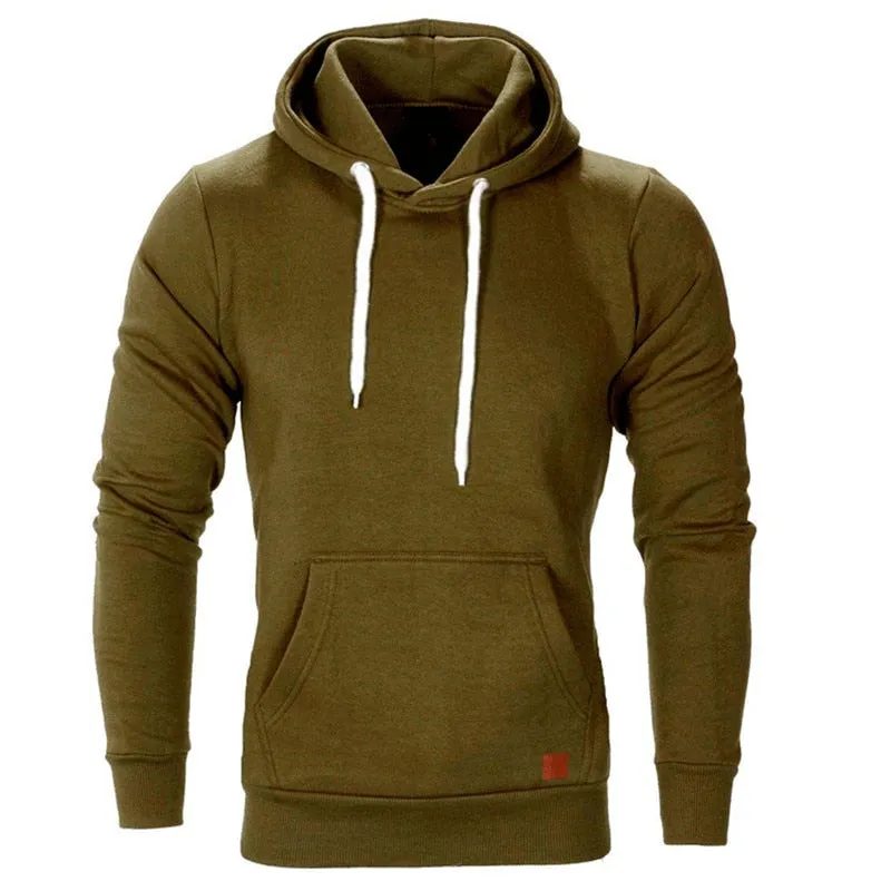 Mens Sweatshirt Long Sleeve Autumn Spring Casual Hoodies Top Tracksuits Sweatshirts Hooded Top