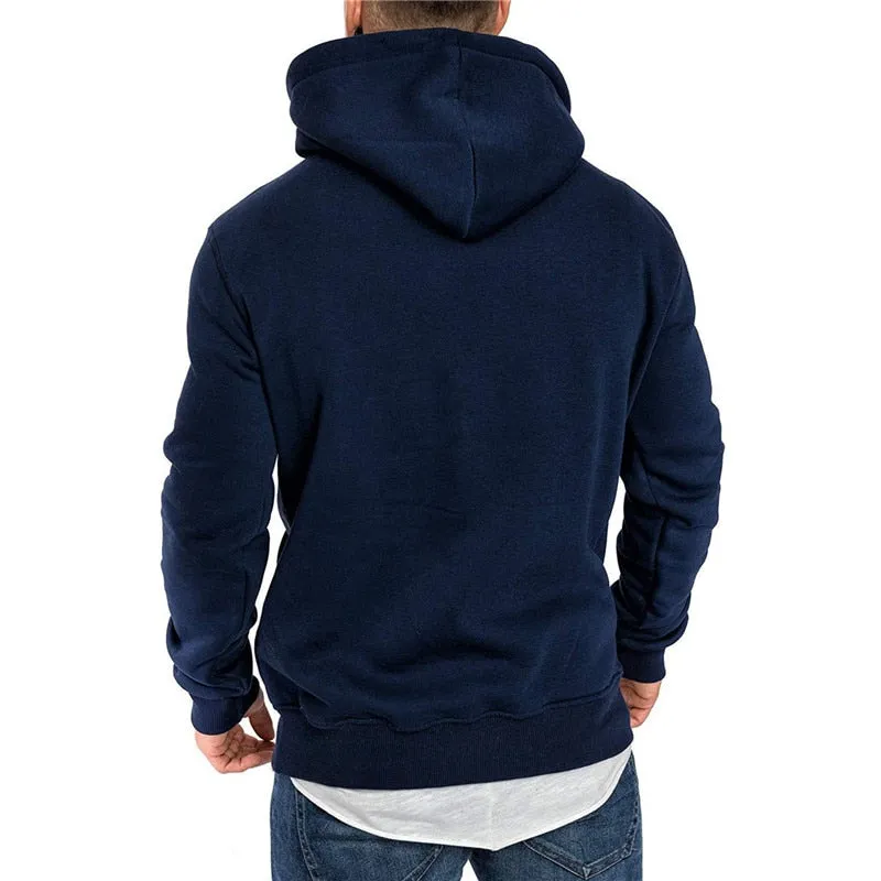 Mens Sweatshirt Long Sleeve Autumn Spring Casual Hoodies Top Tracksuits Sweatshirts Hooded Top