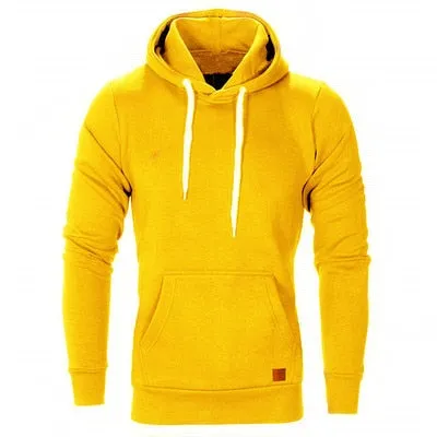 Mens Sweatshirt Long Sleeve Autumn Spring Casual Hoodies Top Tracksuits Sweatshirts Hooded Top