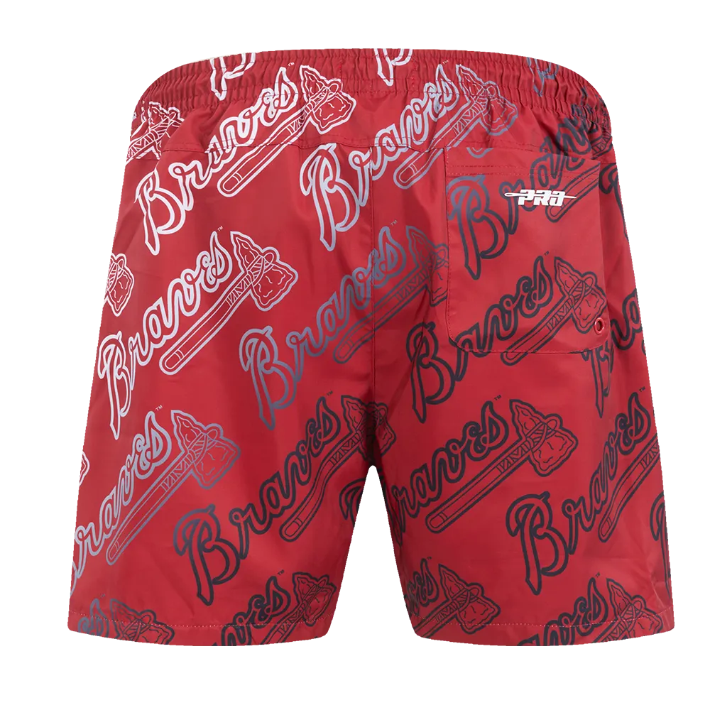 MLB ATLANTA BRAVES OMBRE MEN'S WORDMARK REPEAT WOVEN SHORT (2AB)