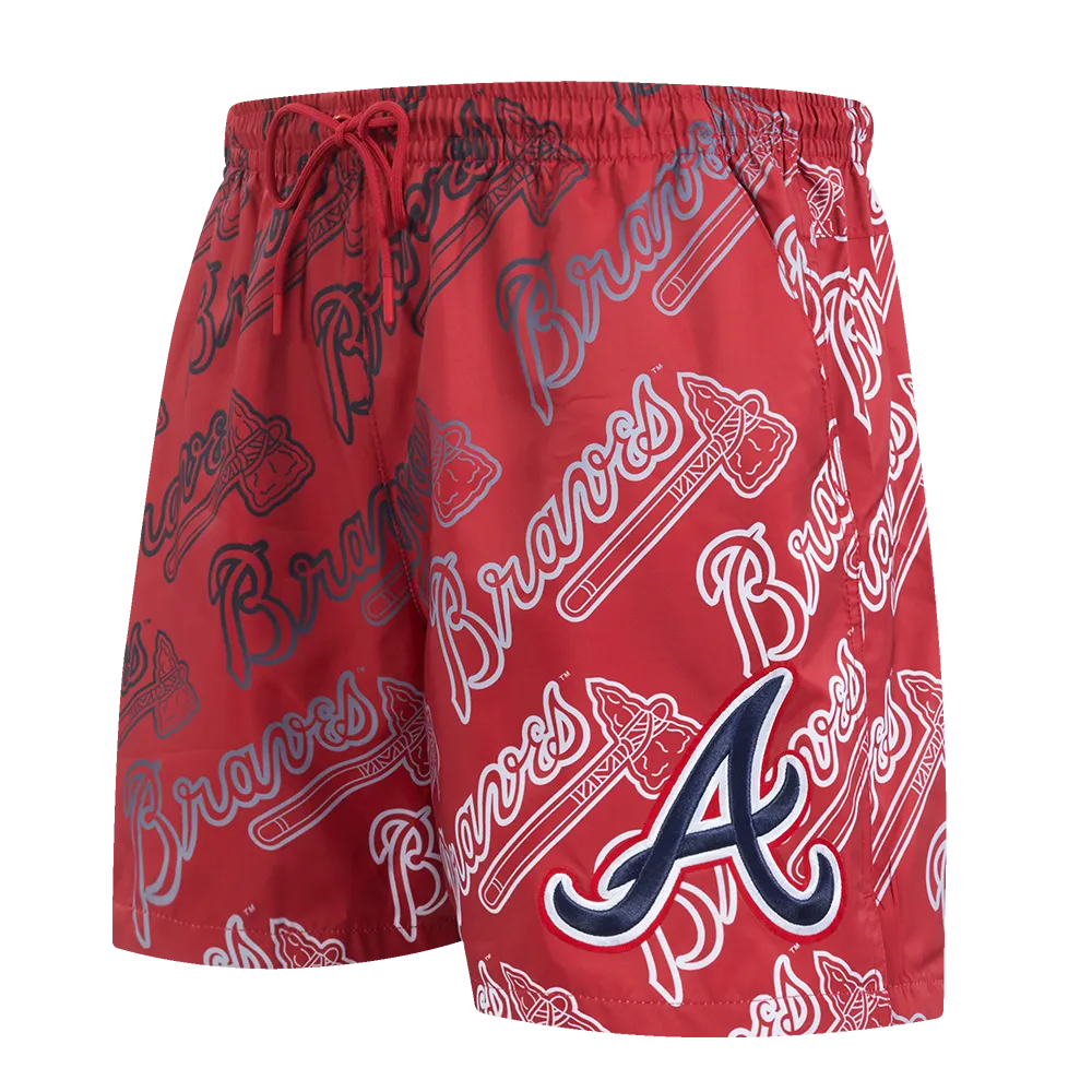 MLB ATLANTA BRAVES OMBRE MEN'S WORDMARK REPEAT WOVEN SHORT (2AB)