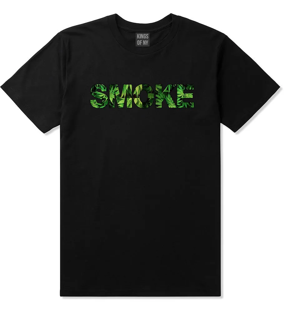 Smoke Weed Marijuana Print Boys Kids T-Shirt