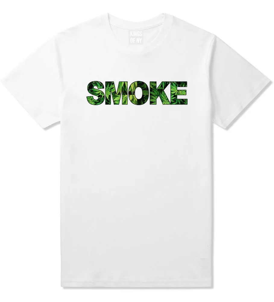 Smoke Weed Marijuana Print Boys Kids T-Shirt