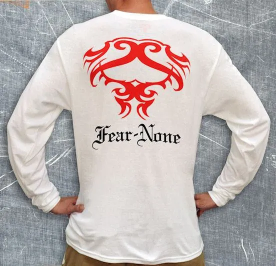White Branded Long Sleeve T-Shirt